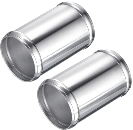 DMiotech 2pz (63mm/2-1/2 OD x 60mm ID) 6061 Raccordo per Tubo Flessibile Alluminio 4 Lunghezza Connettore Tubo Intercooler Tubo Aspirazione Aria con Rotolo Perline