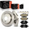 Frankberg 2x Bremsscheiben + 4x Bremsbeläge Hinten Kompatibel mit Min.i R50 R53 1.6L 2006-2006 Min.i Clubman R55 1.4L-2.0L 2007-2014 Replace# 34211503070