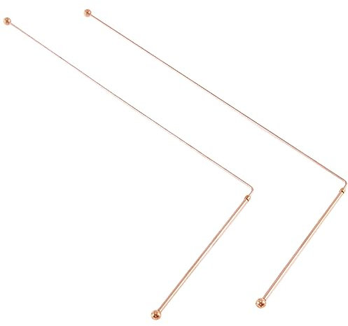 JDigJid 2PCS Baguettes de Radiesthésie Détecteur D'Énergie pour Localiser L', en Cuivre Pur à 99,9%
