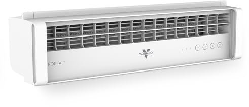 Vornado PORTAL® Window Fan with 3 Speeds, Reversible Exhaust Mode, Weather Resistant, Window Fan For Kitchen, Bedroom, Home, Low Profile, White