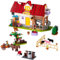 Bauernhof Tiere Haus Baukasten, 649 PCS Freunde Bauklötze, Traumwohnung Kreaturen Spielzeug mit Hof, Apfelbaum, Kutsche, Brunnen, Schweine, Milchkuh für Kinder Mädchen Jungen Alter 6 7 8-12+