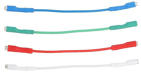 Uonlytech 4stücke Phono-anschlusskabel Für Plattenspieler Phonozubehör Hochwertiges Kupferkabel Kompatibel Mit Phonografen Und Anderen Geräten Installieren