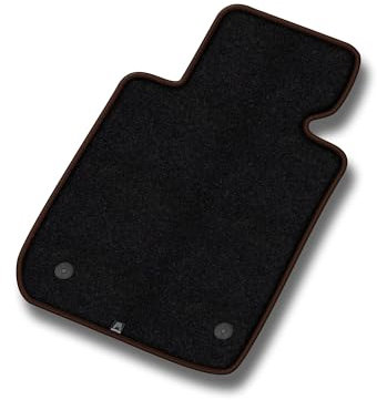 MatsMore Velours Fahrermatte 1-teilig passt für BMW 3er F30 2012-2018 - Premium, Matt, Bronze Fahrerseite - Erleben Sie neuen Fahrkomfort mit einem Velours- Fahrermatte passend für Ihr Auto