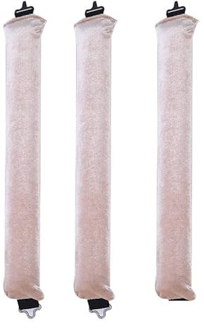3 Stück Hitzefreie Lockenwickler, Haar Locken über Nacht, Lockenwickler Über Nacht mit Haken, Heatless Curls Große Locken, für Verschieden Haartypen, Langes und Kurzes Haar Verwendet Werden (Beige)