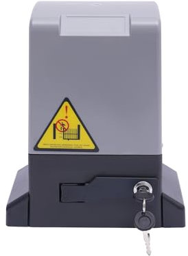 Schiebetorantrieb 1200kg 550W IP44 mit 2 Fernbedienungen - Elektrischer Garagentorantrieb für Tore bis 12m, Automatischer Torantrieb mit Sicherheitsfunktionen