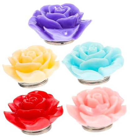 DIYEAH Diamond Art Painting Cover Minder 5-teilig Diamond Art Bildhalter Rose Magnetabdeckung Zubehör Präzisions-platzierungswerkzeug