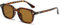 YAMEIZE Retro Eckig Sonnenbrille Herren Damen Quadratisch Sonnenbrille Vintage 90er UV400 Schutz (Leopard Braun)