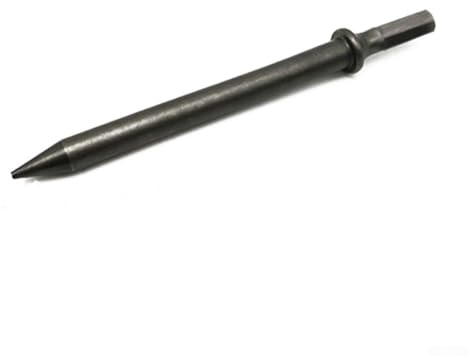 Drucklufthammer-Meißel-Set mit Sechskantschaft, 175 mm Stahl, strapazierfähig, zum Entfernen von Schrauben, Fliesen für Mörtel und korrodierte Teile, mit kompatiblen (Spitzmeißel)