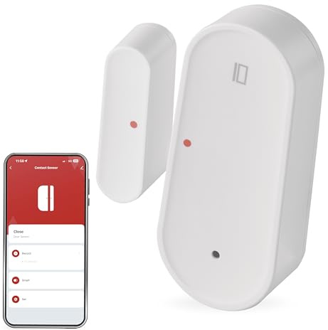 EMOS GoSmart - ZigBee Türsensor mit App - drahtloser magnetischer Zigbee-Fenstersensor IP-2111Z für Hausautomation oder Alarm - IP20 für Innen, inkl. Klebeband - weiß