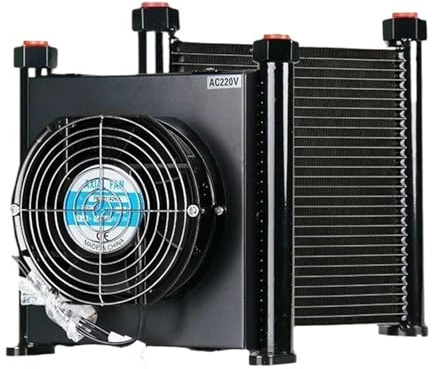 AJ1025T-CA 25L/MIN Flusso Idraulico Di Raffreddamento Ad Aria In Lega Di Alluminio Mini Olio Scambiatore Di Calore Radiatore Operazione stabile