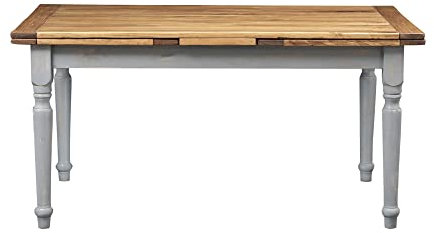 Biscottini Esstisch ausziehbar Made in Italy 160x90 cm | Esstisch Holz massiv | Küchentisch ausziehbar