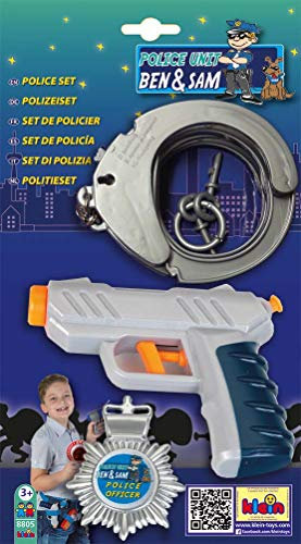 Theo Klein 8805 - Polizei-Set auf Karte, 3-teilig, Spielzeug