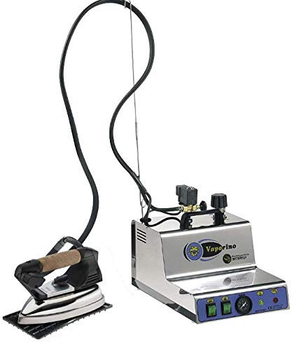 BATTISTELLA VAPORINO MAXI INOX Générateur de vapeur 2,3 l - Centrale de repassage avec chaudière en acier inoxydable et fer à repasser et semelle en téflon