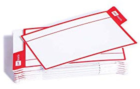 PATboard Scrum Board und Kanban Tafel - 16 Task Cards - Haftnotizen mit nanocups® für Glas - Rot