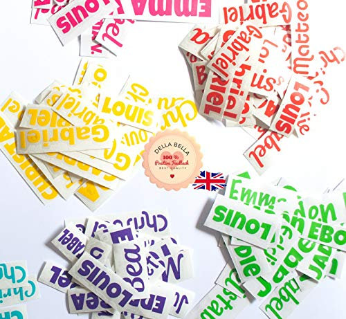 4 pegatinas personalizables con nombre, para botella de agua/vidrio/fiesta de boda, caja de regalo, decoración para pared, hogar, libro, ventana, parachoques, furgoneta, casa (azul claro)