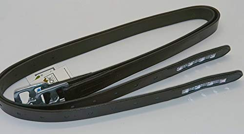 Kinder Steigbügelriemen Leder Glitzer Strass Big Liz Braun Schwarz 100 110 120 cm Riemen Steigbügel Nummeriert Tysons (110 cm, Dunkelbraun)