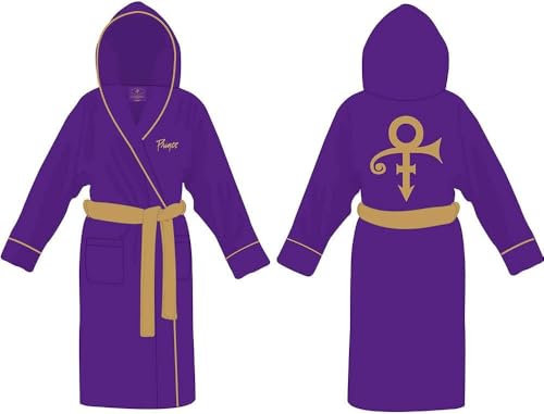 Prince Bademantel Symbol Logo Nue offiziell Purple super Soft Fleece Unisex L