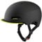 Alpina Brooklyn - Beleuchteter, Robuster und Komfortabler Urban Fahrradhelm Mit LED-Licht Für Erwachsene, Black-neon Yellow matt, 57-61 cm