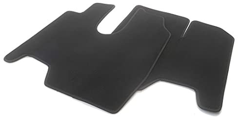 LKW Fußmatten für Mercedes Atego II ab 2013 Premium Velours Teppich Fahrerkabine, Schwarz