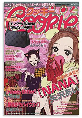 SSJS Nana Manga Poster Wandkunst für Zuhause Büro Wand Klassenzimmer Dekor Büro Wandkunst Zuhause Fitnessstudio Poster Leinwand Gemälde 20 x 30 cm