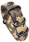 Elegantyl Camouflage Nylon Uhrenarmband 20mm 22mm Nato Sport Canvas Uhrenarmband mit Edelstahl-Ringschnalle, 20mm