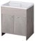 Negrari 9010KRAM Lavabo de Resina Color Roble, indicado para Exterior e Interior de 80 x 50 cm y 85 cm de Altura, Plástico Cloruro de polivinilo, 80x50 cm