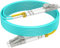 RamboCables LWL Patch-Kabel OM4 50m LC auf LC Glasfaser-Kabel -LWL Patch-Kabel OM4 Multimode Duplex LSZH - 100GBit/s 50/125µm