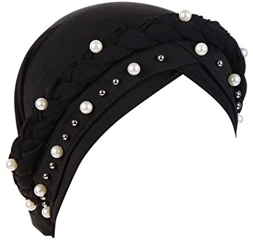 Sport Kopftuch Damen Hijab,Kopfbedeckung Haarausfall Headwear Alopezie Chemo Krebs Cap muslimische Mütze, Kopftuch, Damen, Zopf, Indien, Mini-Hijab, hohe Elastizität, Schlauch, Motorhaube, Sport, Out