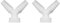 Sanitop-Wingenroth 22425 3 Y-Schlauchverschraubung, Doppelverschraubung, 45 Grad, 1 1/2 Zoll x 19-23 mm, weiß (Packung mit 2)