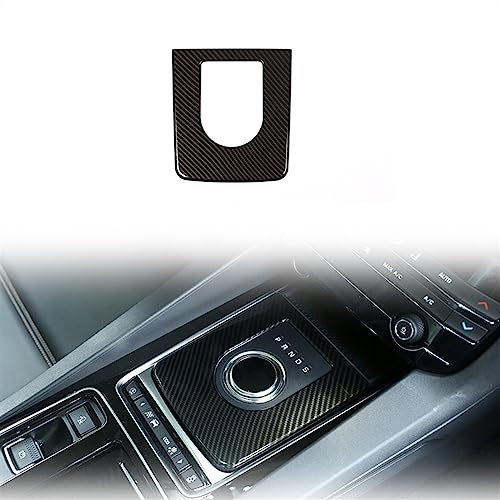WILSEM Schmücken Carbon Fiber Zubehör Für Jaguar Für F-Tempo X761 XE X760 XF X260 Auto ABS Zentrale Konsole Getriebe Shift Rahmen Abdeckung Trim (Color : Carbon -A)