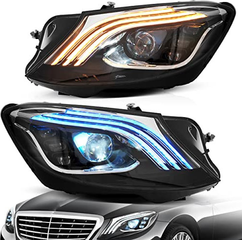 VLAND Voll-Scheinwerfer Montage passend für Me-cedes B-enz S-Class W222 2014–2017, 6. Generation Frontscheinwerfer