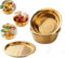 Keiwhsly Stainless Steel Multifunctional Gold Colander set of 3, Large Capacity Kitchen Strainer Utensil for Washing Vegetables, Fruit and Potato Carrot Grater