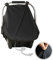 2-in-1 Universal Sonnenverdeck für Babyschale mit Reißverschluss Sonnendach mit UV-Schutz UPF 50+ Winddichter Verdeck für Babyschale Kinderwagenbezug mit Insektenschutz