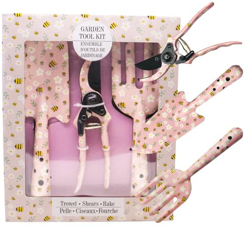 3PCS Garden Tool Set, Cute Gardening Gifts for Women, Aluminum Heavy Duty Gardening Tool Set, Outdoor Garden Hand Tools, Ideal Garden Tool Kit Gifts