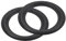 QUARKZMAN Goma Altavoz Espuma Borde Envolvente Anillos 4,5 Pulgada 76mm x 116mm Perforado Subwoofer Anillos Repuesto Piezas para Altavoz Reparación o Bricolaje Negro 2uds