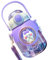Bottiglia d'Acqua per Bambini Simpatico Cartone Animato con Cannuccia da 820 Ml di Grande capacità per i Viaggi Scolastici, Realizzata in Plastica di (Purple)
