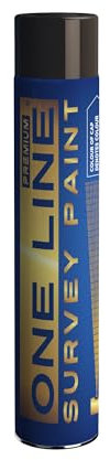 Line Marker Survey Spray Paint, 750ml Can, Covers up to 100m (Black)