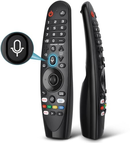 Voice Magic Fernbedienung für LG Fernseher UHD OLED QNED NanoCell 8K 4K Smart TVs, Magic Remote Ersatz für Original AKB75855501 AN-MR20GA MR21GA MR22GA MR19BA MR18BA, mit Pointer Funktion