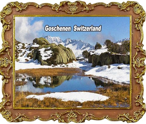 Goschenen Kühlschrankmagnete, Motiv: Schweiz, Touristen-Souvenir, Kühlschrankdekoration, Magnet