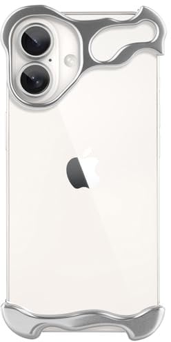 aidvaia Compatible with iPhone 16, Compatible with Lens Camera Protection, Frameless Minimalist Design, Emphasize Personality