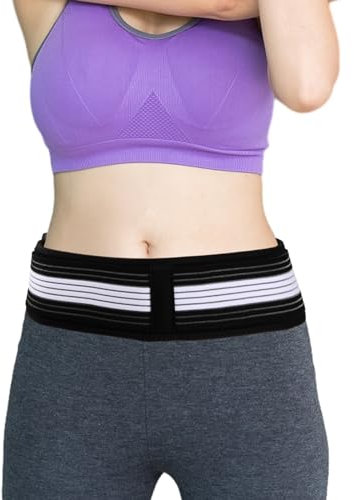 Granvoo Beckengurt, Hüftbandage, Hüftgürt für Damen & Herren - Ischias Bandage, Gürtel für Hüfte Schmerzen, Sacroiliac belt, Iliosakralgürtel Atmungsaktiv, Rutschfest