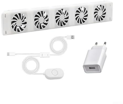 Jayruit for Smart Radiator Fan Booster Extension Set, Smart Air Boost Radiator Fan Energy-Efficient Heating System Automatic Temperature Control Quiet Operation For Home Comfort(MONO-SET)