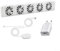 Jayruit for Smart Radiator Fan Booster Extension Set, Smart Air Boost Radiator Fan Energy-Efficient Heating System Automatic Temperature Control Quiet Operation For Home Comfort(MONO-SET)