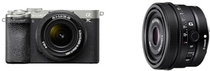 Sony Alpha 7CII Full-Frame Mirrorless Camera Silver + SEL2860 Compact Standard Zoom Lens + SEL40F25G - Full-Frame Lens FE 40mm F2.5 G - Premium G Series Prime Lens