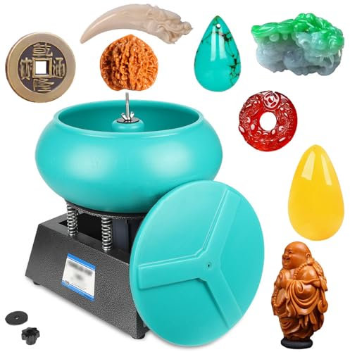 Macchine lucidatrici, 250W, lucidatrice a manicotto, lucidatrice a vibrazione a buratto, mini lucidatrice da banco per la lucidatura pour pièces métalliques, artisanat en jade, pièces automobiles