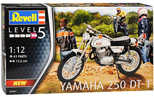 Yamah. 250 DT-1 Motorrad 07941 Bausatz Kit 1/12 Revell Modell Motorrad mit oder ohne individiuellem Wunschkennzeichen