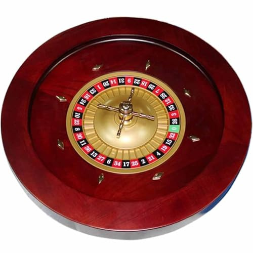 Generisch Holz-Roulette-Rad 18/20 Zoll Digital Zifferblatt Mehrzweck Tragbar Roulette-Brettspiel Plattenspieler Unterhaltungs-Roulette-Rad FüR Erwachsene,Single 0,50cm