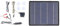Kit di Avviamento di Emergenza OBD Ad Energia Solare - Caricabatteria di Emergenza con Connettore OBD, Clip per Batteria e Adattatore per Accendisigari per Auto, Camion e Moto