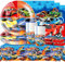 61 pezzi racing car Stoviglie, SANYUANHE decorazioni di compleanno per bambini da corsa, tema festa da corsa, tra cui piatti piani, tovaglioli, bicchieri di carta, tovaglie