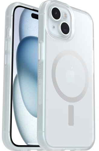 OtterBox Sleek Series MagSafe Hülle für iPhone 16e, 15, 14, 13, stoßfest, sturzsicher, ultraschlank, schützende Hülle, Getestet nach Militärstandard, Transparent, Keine Einzelhandelsverpackung